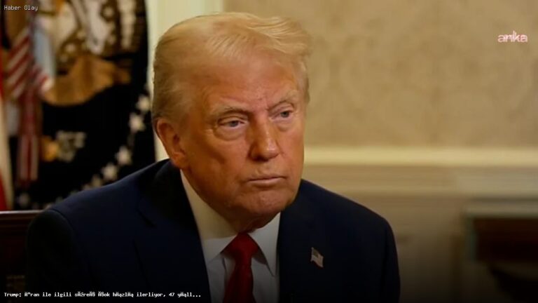 İran ile İlgili Süreç Hızla İlerliyor: Trump Açıklamalarda Bulundu