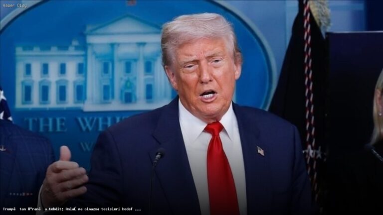 Trump’tan İran’a Sert Mesaj: Anlaşma Olmazsa Hedefler Belirlendi