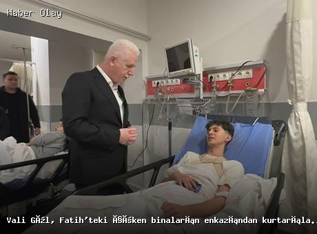 İstanbul Fatih’te Bina Çökmesi: Vali Gül Yaralıları Ziyaret Etti