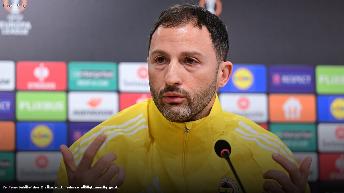 Fenerbahçe’den Tedesco Hakkında Son Gelişmeler