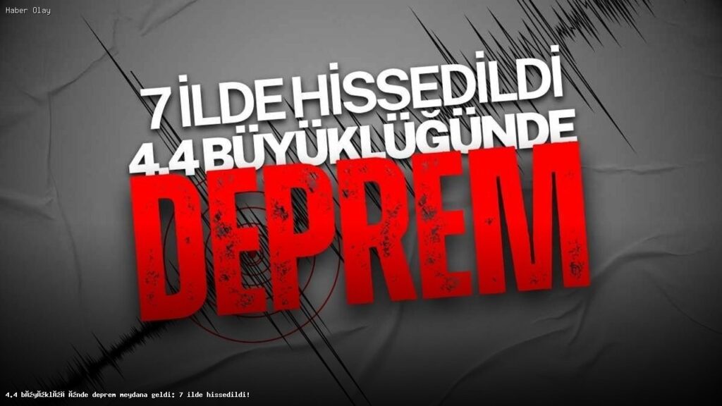 Bingöl’de 4.4 Büyüklüğünde Deprem: Hangi İllerde Hissedildi?