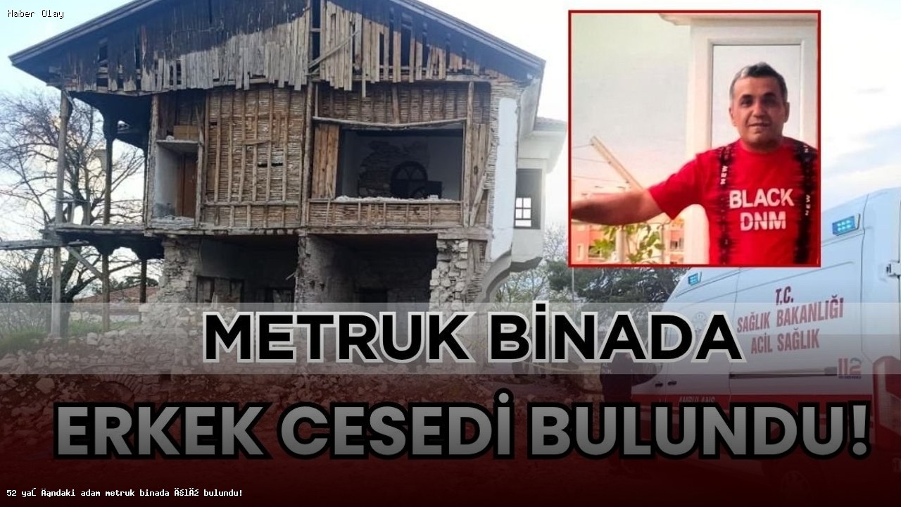 Kahramanmaraş’ta Metruk Binada Gizemli Ölüm: Kimdir?