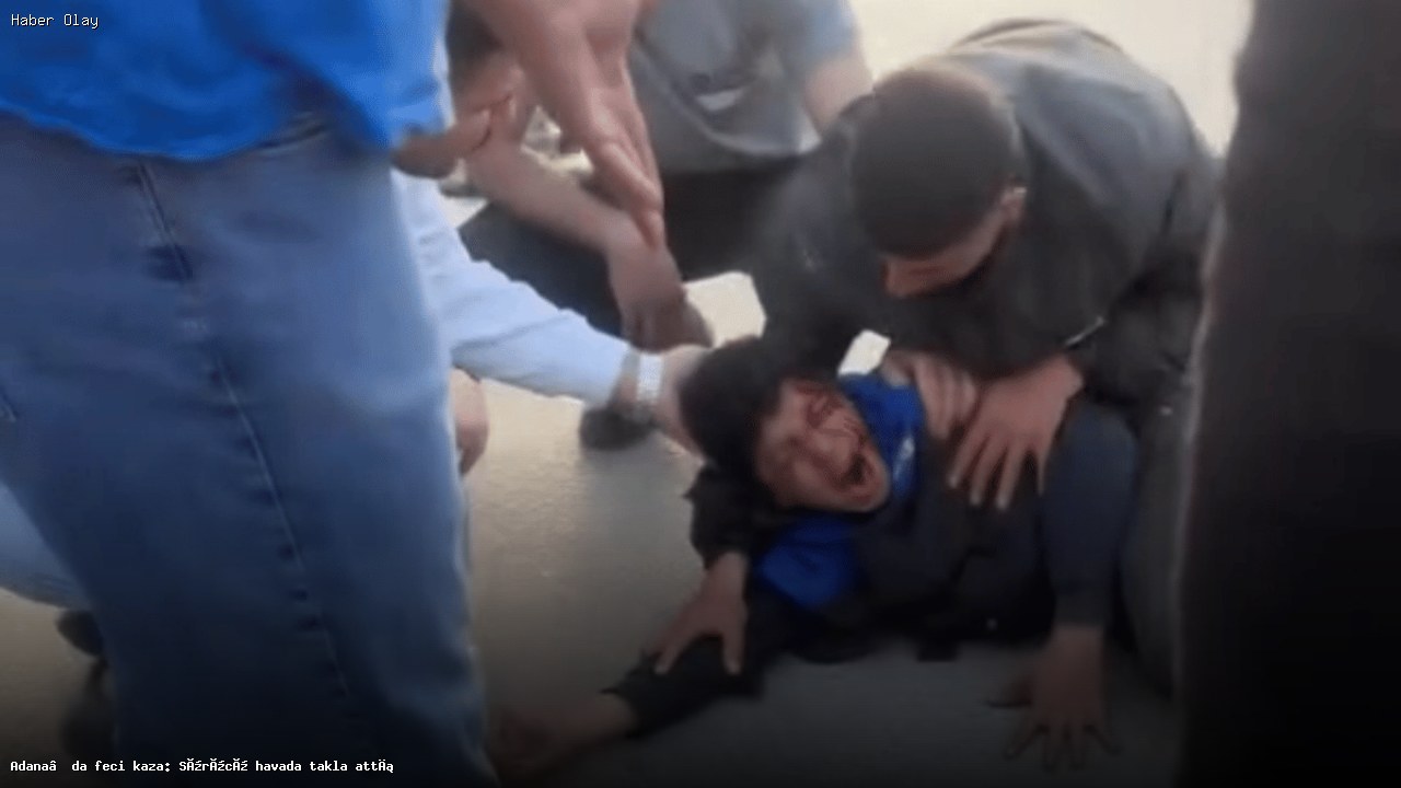 Adana’da Elektrikli Bisikletli Genç Kaza Geçirdi