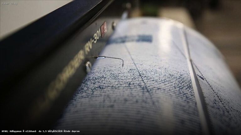 Adıyaman Çelikhan’da 3.5 Büyüklüğünde Deprem Oldu