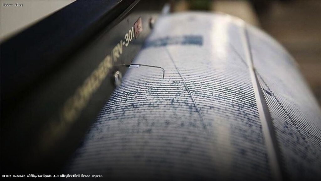 Akdeniz’de 4,9 Büyüklüğünde Deprem Gerçekleşti