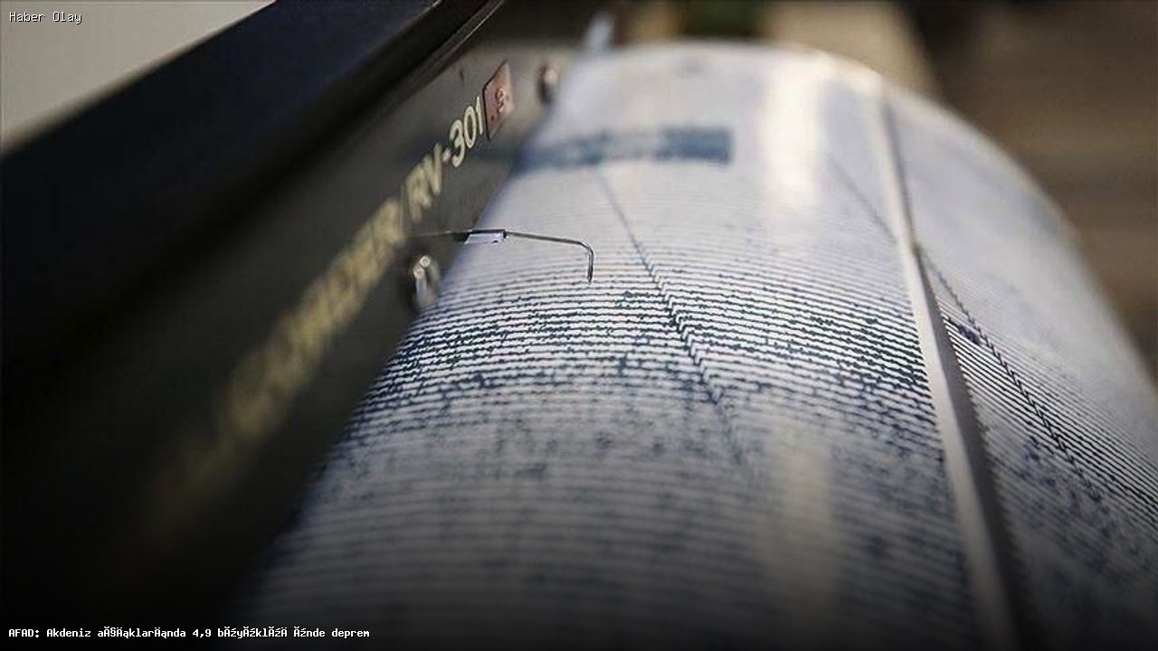 Akdeniz’de 4,9 Büyüklüğünde Deprem Gerçekleşti