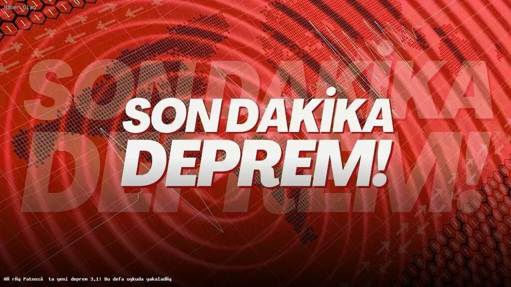 Patnos’ta 3.1 Büyüklüğünde Deprem: Uykuda Yakalandılar!