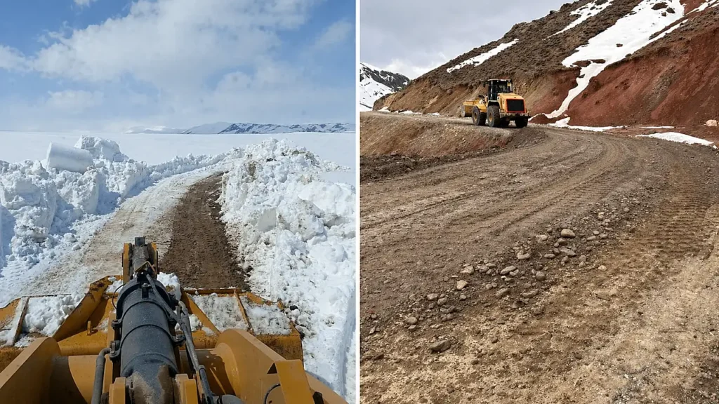 Ağrı’da Karla Mücadele Çalışmaları Hız Kesmeden Devam Ediyor