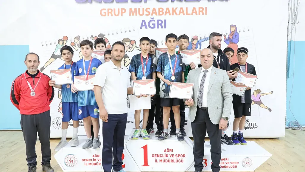 Ağrı’da Masa Tenisi Şampiyonları Kimler Oldu?