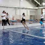 AİÇÜ’de 23 Nisan Ulusal Egemenlik Yüzme Yarışması Düzenlendi