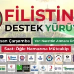 AİÇÜ, Filistin İçin Destek Yürüyüşü Düzenliyor