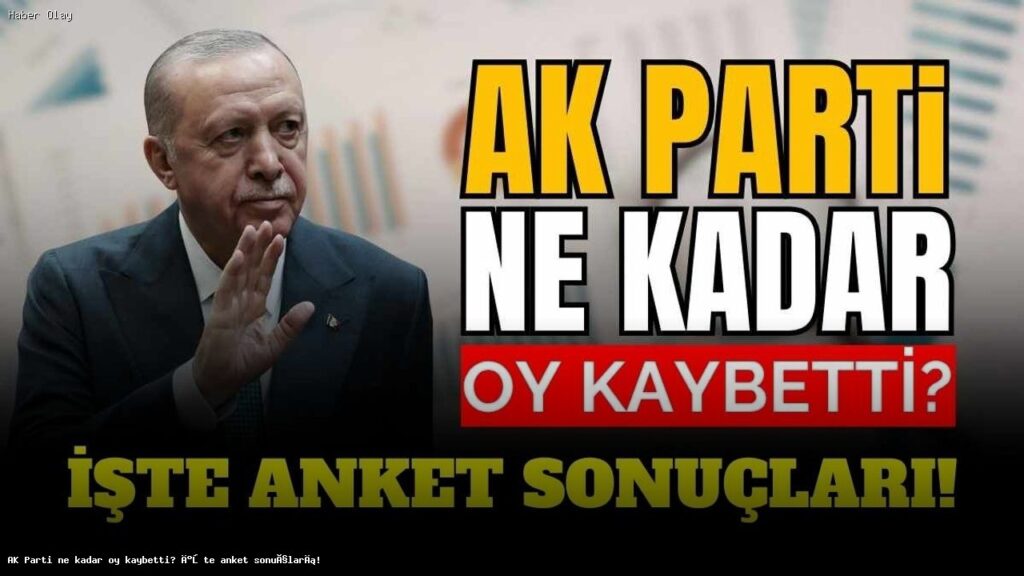 AK Parti Oy Kaybı Ne Kadar? Anket Sonuçları Açıklandı