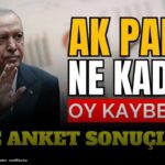 AK Parti ne kadar oy kaybetti? İşte anket sonuçları!