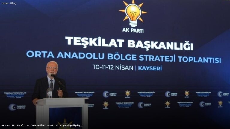 Elitaş’tan Özgür Özel’e sert yanıt: Ara seçim ne demek?