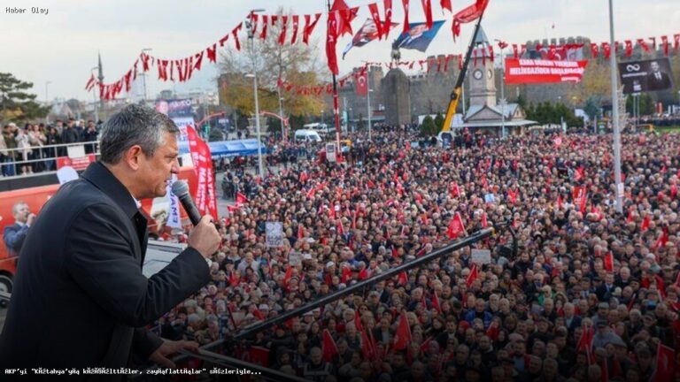 Özgür Özel Kütahya’da AKP’yi eleştirdi