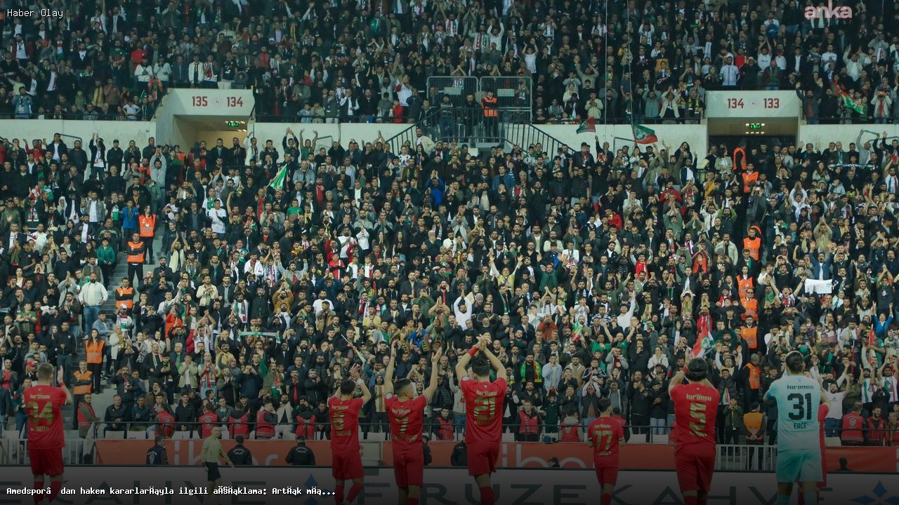 Amedspor Hakem Kararları Üzerine Sert Açıklama Yaptı