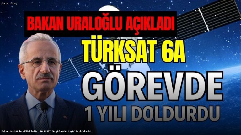 Bakan Uraloğlu: TÜRKSAT 6A 1 Yıldır Görevde, 7A Yolda!