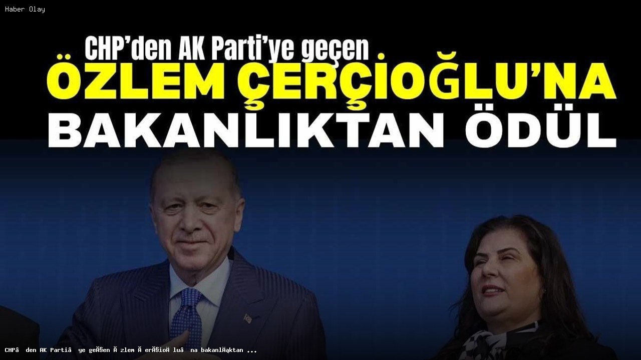 Özlem Çerçioğlu’na Ticaret Bakanlığı’ndan ödül