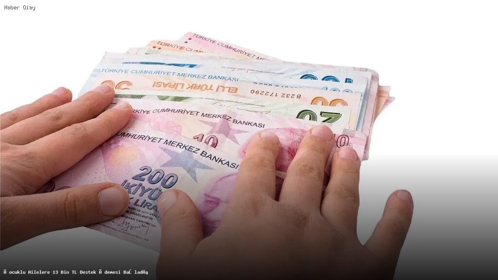 Çocuklu Ailelere 13 Bin TL Destek Ödemesi Başladı
