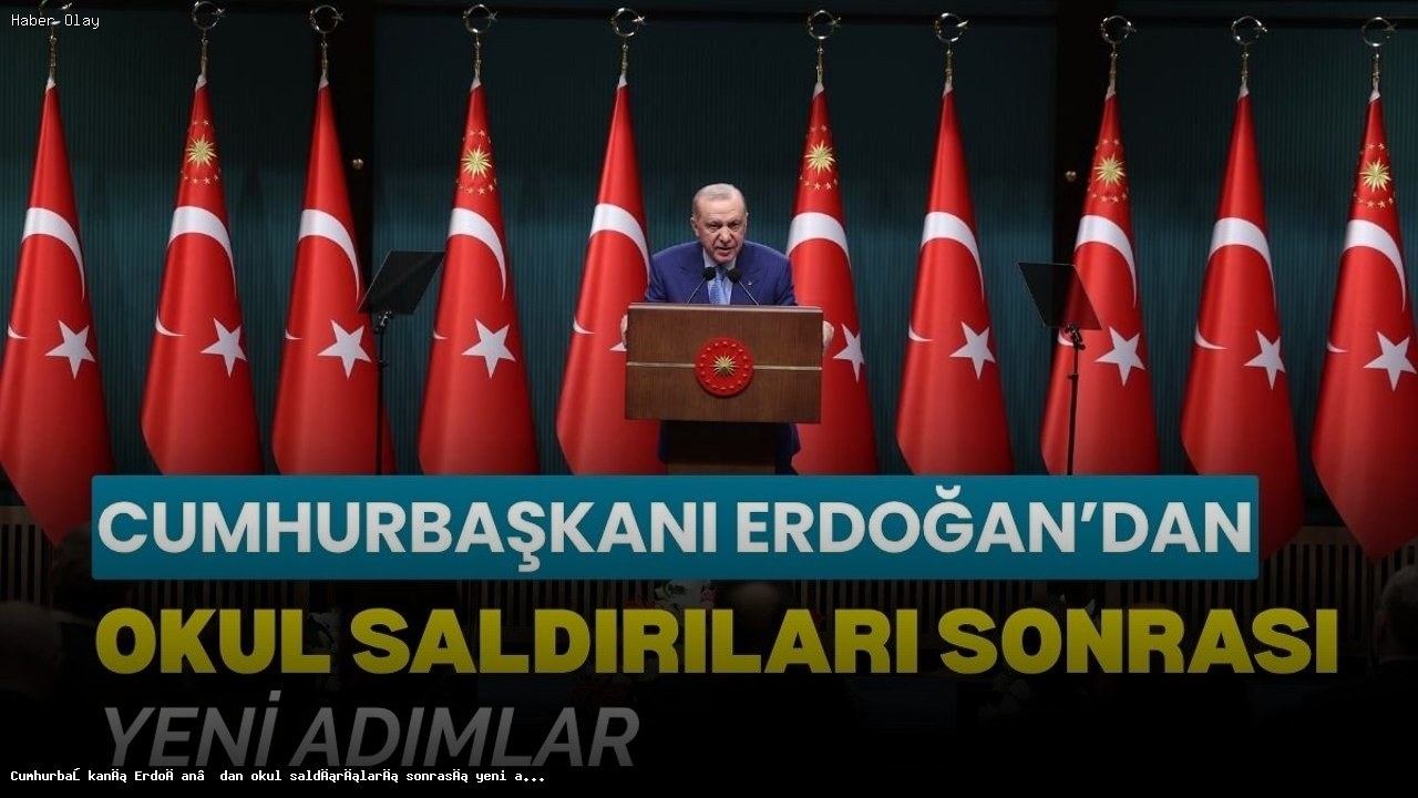 Cumhurbaşkanı Erdoğan, okul güvenliğinde yeni tedbirleri açıkladı