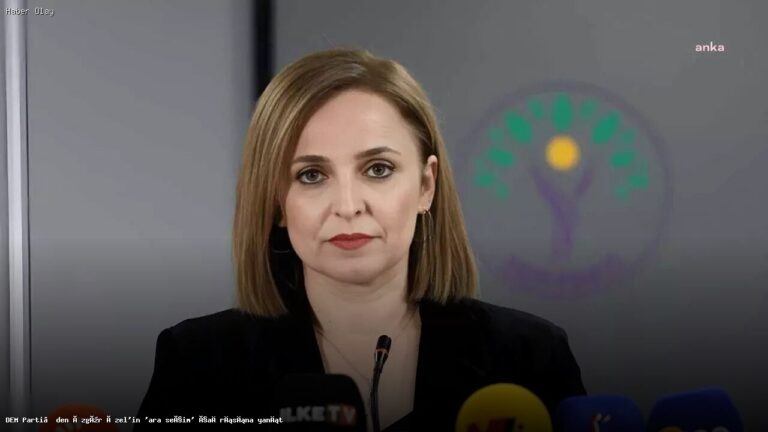 DEM Parti’den Özgür Özel’in Ara Seçim Çağrısına Yanıt