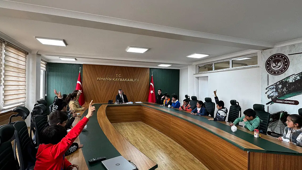 Diyadin’deki Minik Öğrencilerden Anlamlı Ziyaret