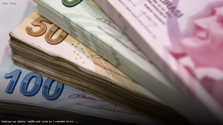 Emekliler için zamlı maaşlar ne zaman açıklanacak?