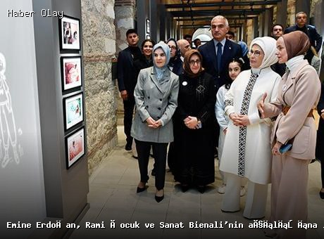 Emine Erdoğan, Rami Çocuk ve Sanat Bienali’nde Hayal Gücünün Önemi vurgulandı