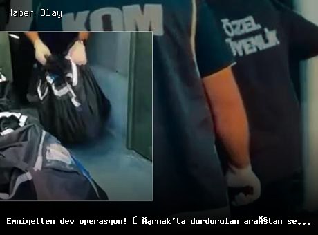 Şırnak’ta dev operasyon: 590 milyonluk kaçak altın ve döviz ele geçirildi