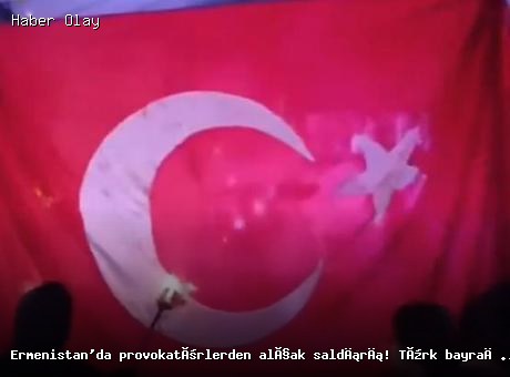 Ermenistan’da provokatörlerden alçak saldırı! Türk bayrağını yaktılar: Paşinyan’dan ilk açıklama geldi