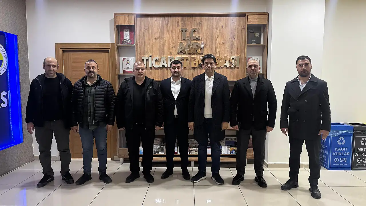 Erzurum Ticaret Borsası Ağrı’ya Nezaket Ziyareti Gerçekleştirdi