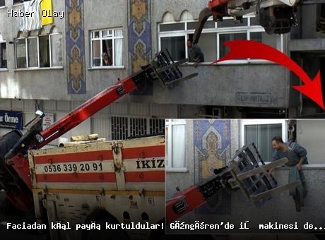 İstanbul Güngören’de İş Makinesi Kazası: Olay Anı Kamerada