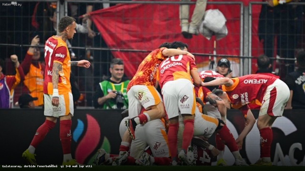 Galatasaray Fenerbahçe Derbisinde Farklı Galibiyet Aldı