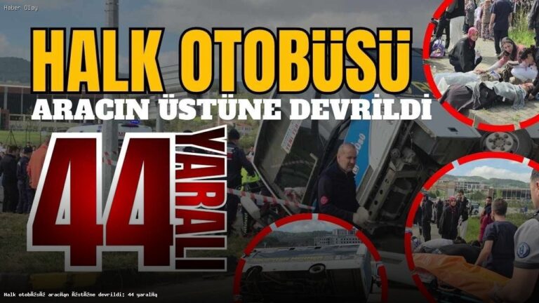 Bartın’da Halk Otobüsü Devrildi: 44 Yaralı Var