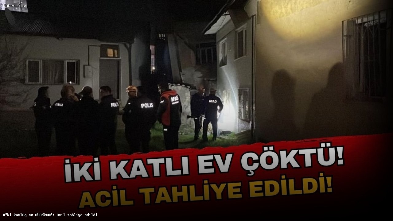 Sivas’ta İki Katlı Ev Çöktü: Yaşlı Adam Kurtuldu!