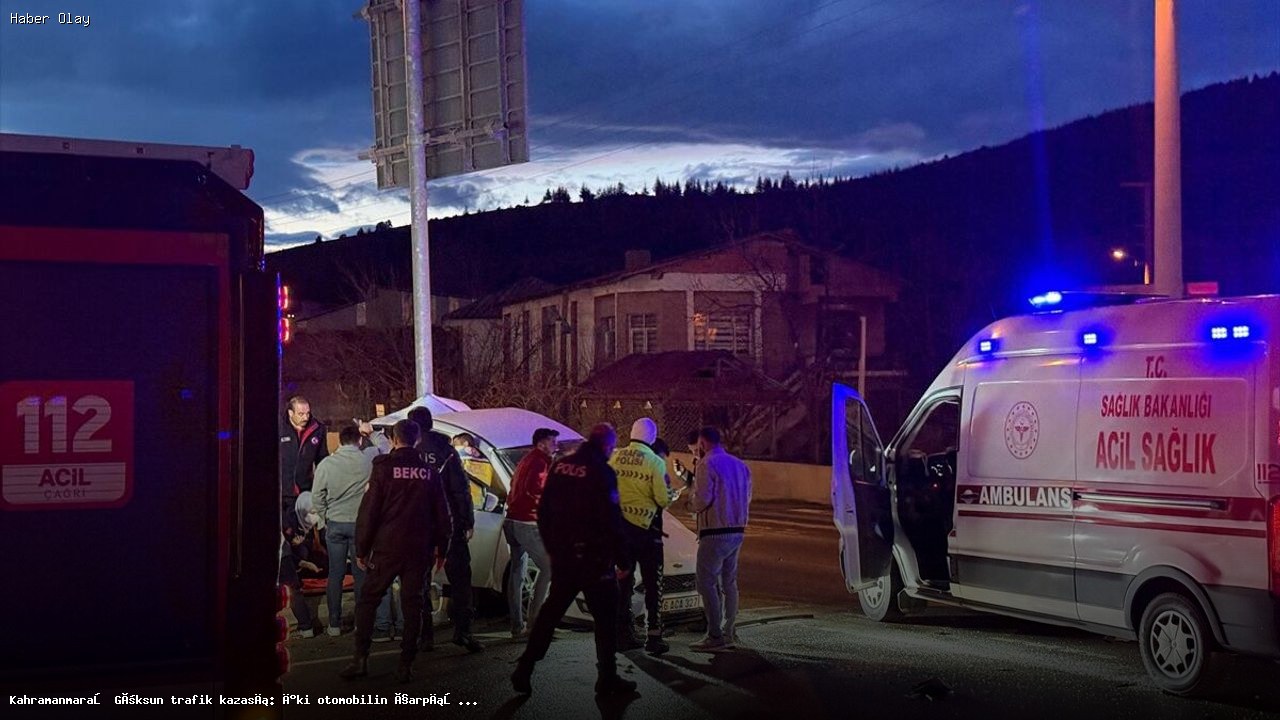 Kahramanmaraş Göksun’da Trafik Kazası: 4 Yaralı