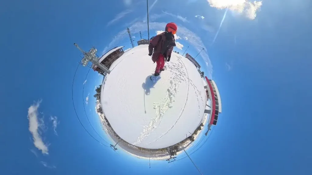 Kars’ta Bahar Ortasında Kayak Keyfi: Zirveye Tırmanış ve Snowboard Macerası