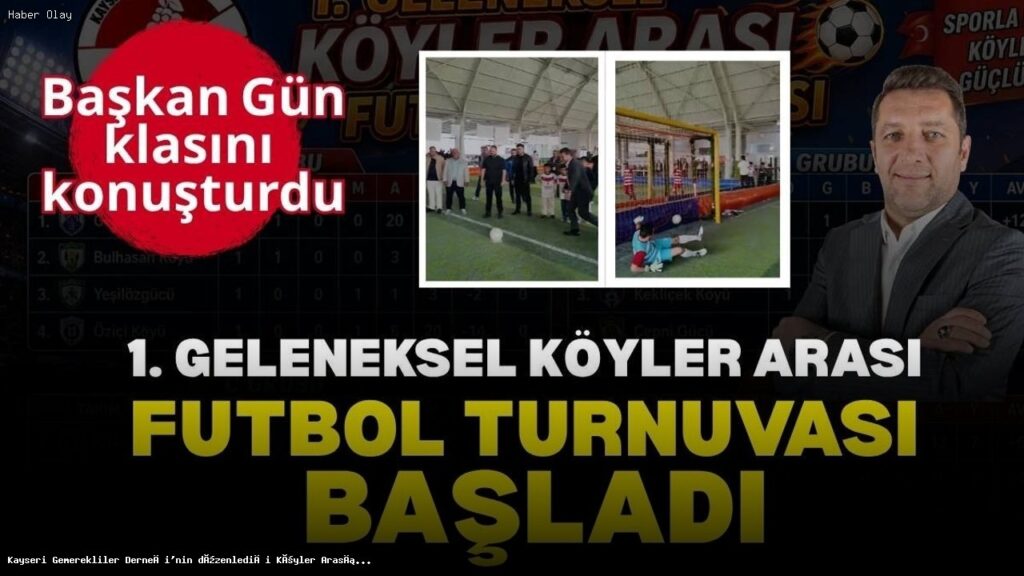 Kayseri’deki Köyler Arası Futbol Turnuvası heyecanla başladı
