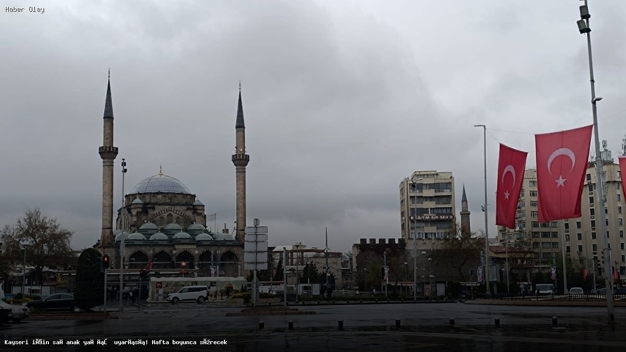 Kayseri’de Sağanak Yağış Uyarısı: Hava Durumu Nasıl Olacak?