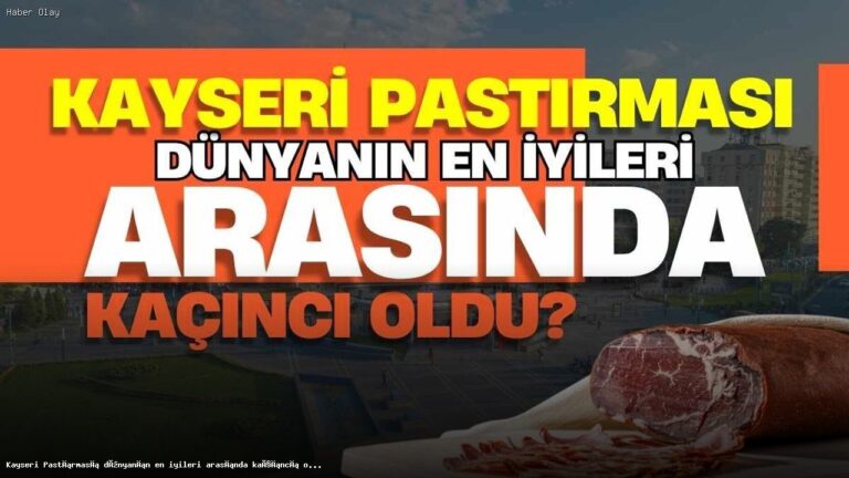 Kayseri Pastırması, Dünyada Kaçıncı Sırada?