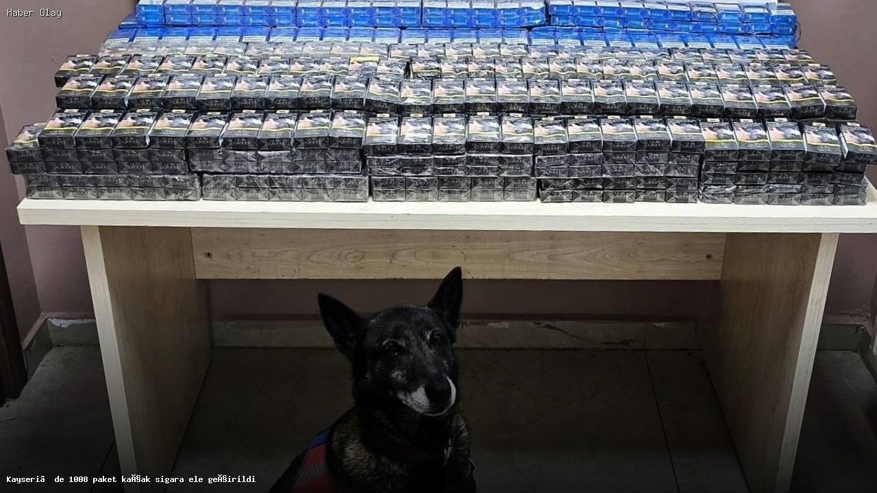 Kayseri’de 1008 Paket Kaçak Sigara Ele Geçirildi