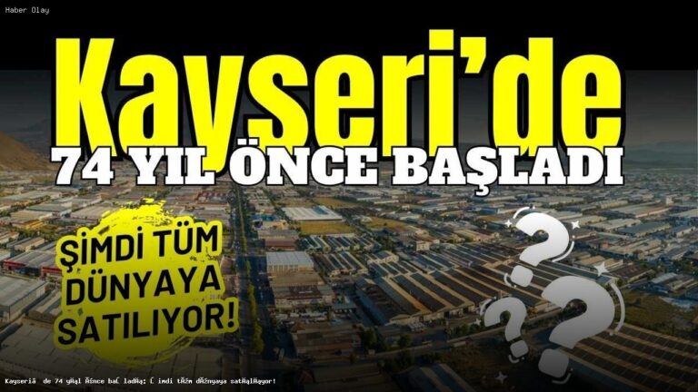 Kayseri Mobilya Sektörü: 74 Yılda Dünya Pazarında