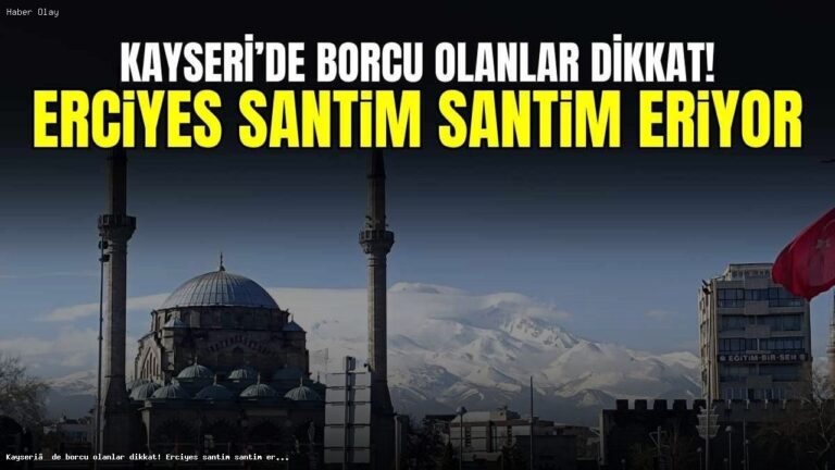 Erciyes Kayak Merkezi’nde Kar Kalınlığı Düşüyor!