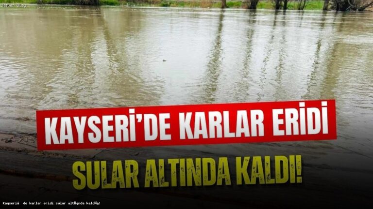 Kayseri’de Zamantı Irmağı Taştı: Neler Oluyor?