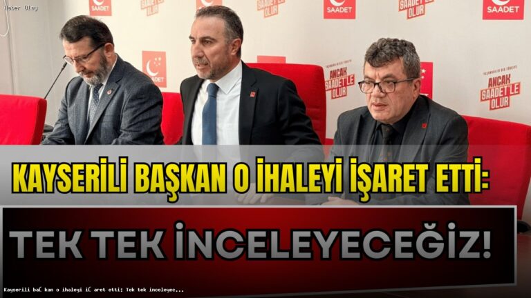 Kayseri’de İhale Tartışmaları: Kamu Kaynakları Ne Olacak?