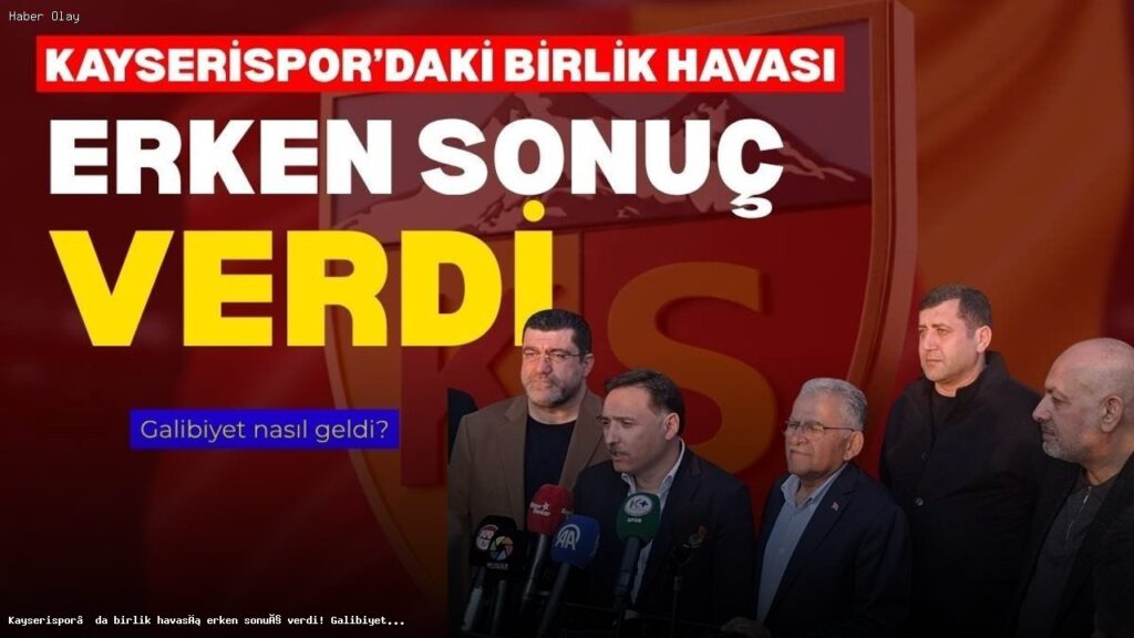 Kayserispor’un Rizespor Galibiyeti: Birlik Havası Başarı Getirdi