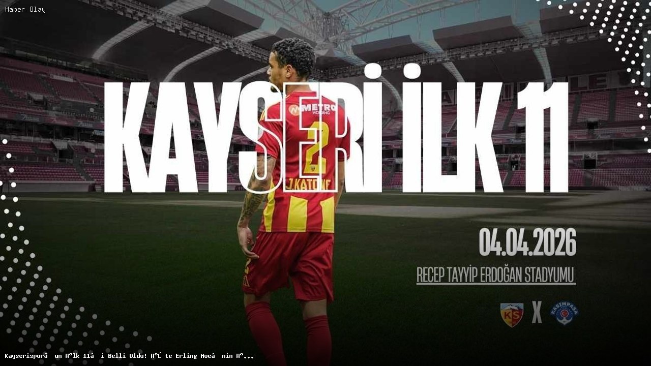 Kayserispor ve Kasımpaşa’nın İlk 11’leri Belli Oldu