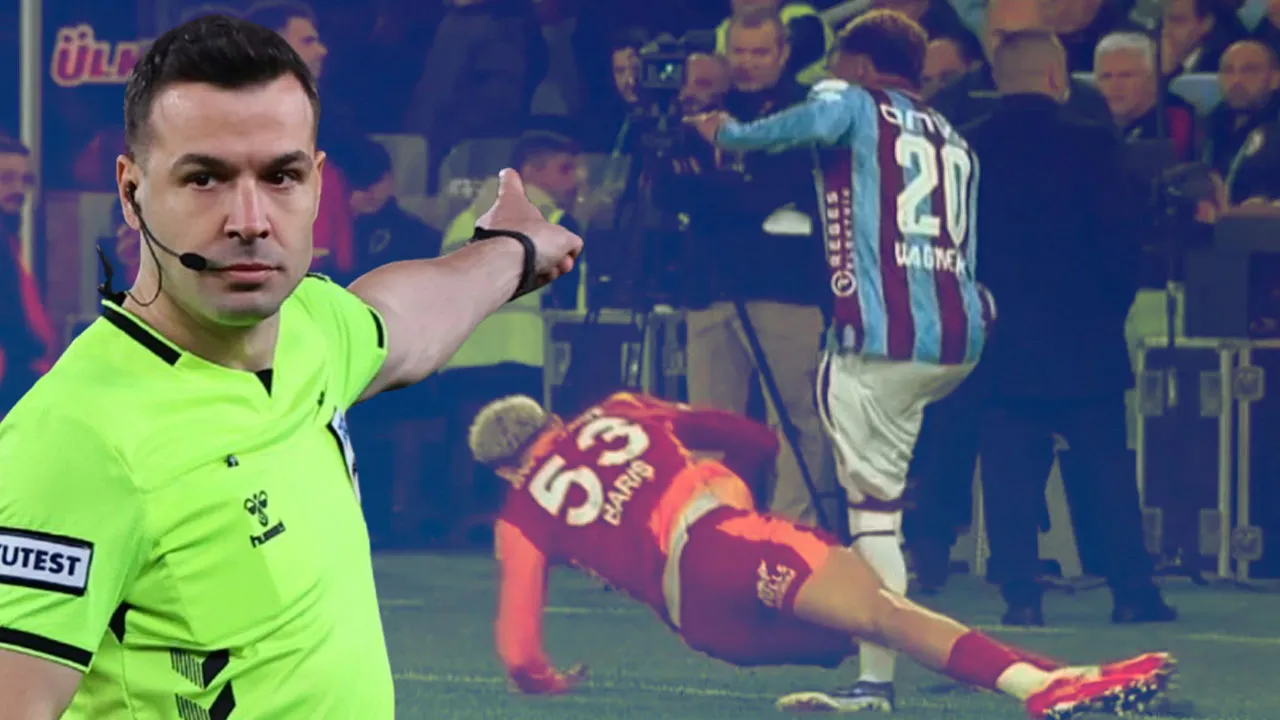 Trabzonspor – Galatasaray maçında kırmızı kart tartışması