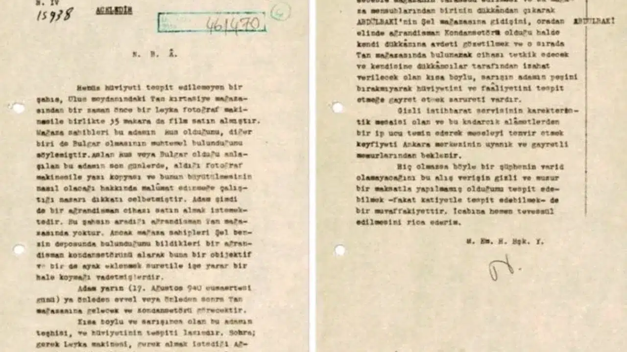86 Yıllık Gizli Rapor: Casus Kimdir ve Neden Şüpheli?