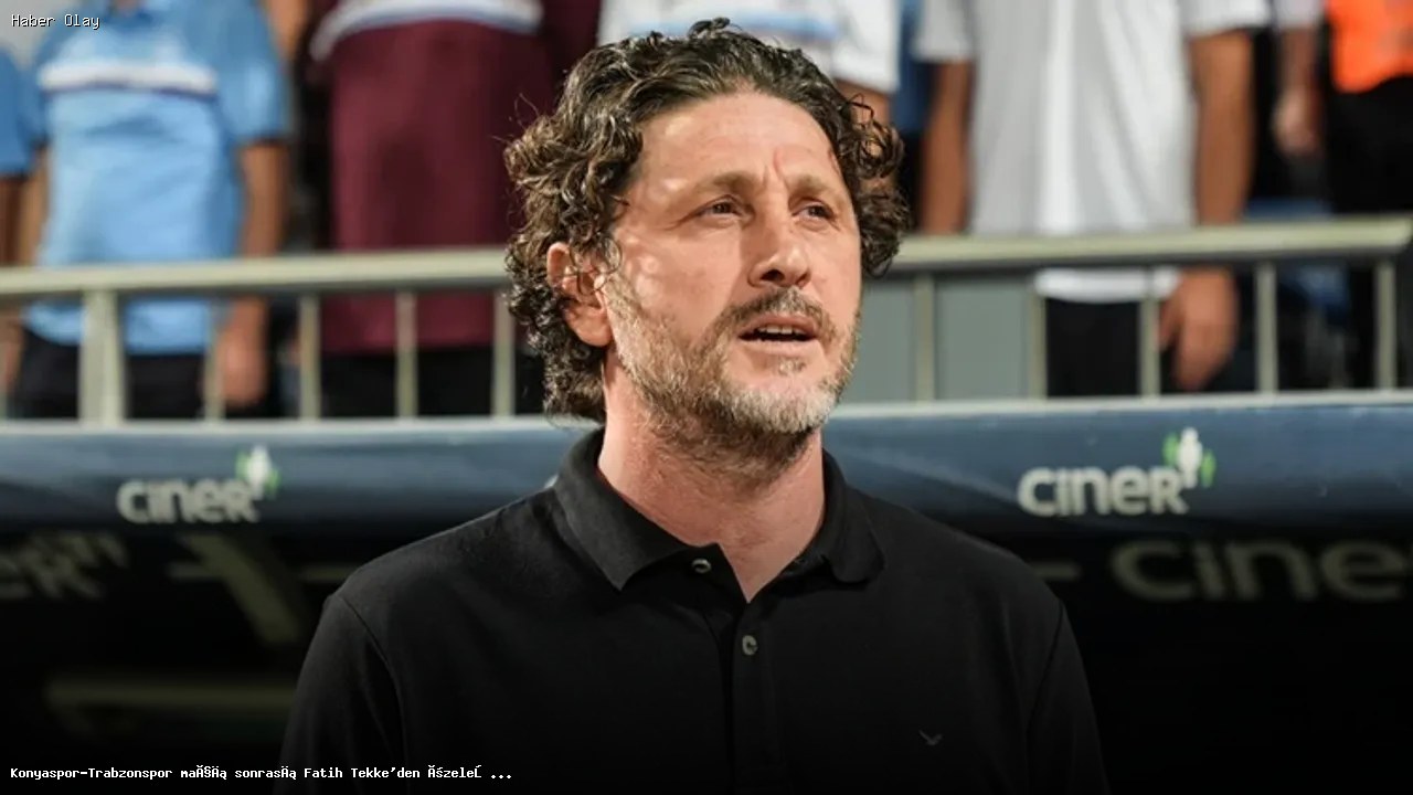 Fatih Tekke maç sonrası özeleştiri yaptı: İlk yarı kabul edilemezdi